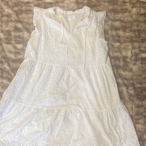 Tiered eyelet dress